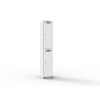 2 Door Melamine Locker - Natural White